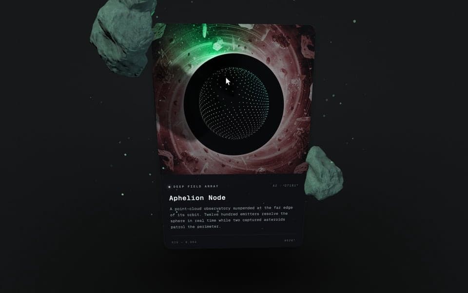 Dot Sphere Card